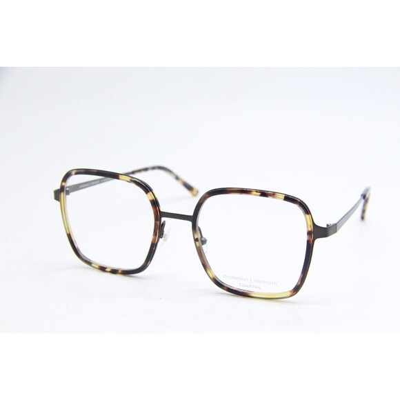 NEW PRODESIGN DENMARK 3186 C.5424 HAVANA BLACK AUTHENTIC EYEGLASSES 52-19